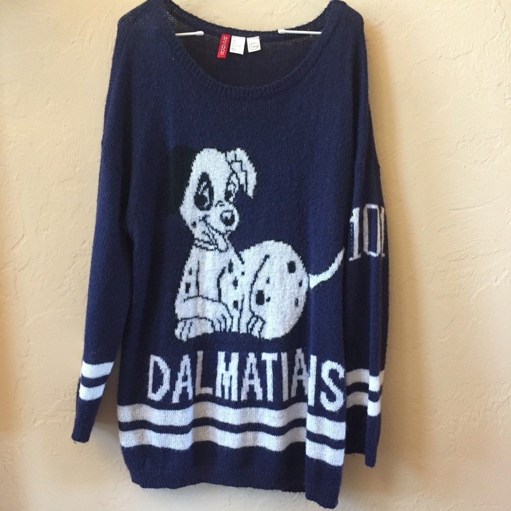 101 Dalmatians H&M Disney Sweater, Sz L